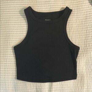 Wild Fable Classic Black Sleeveless Crop Top